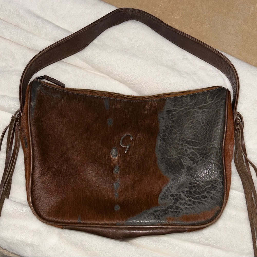 Vintage Gian Ferrente Cowhide Purse